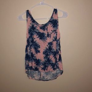 Tank top with palm trees